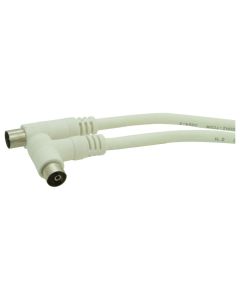 SNOER COAX RECHT M>HAAKS V 10M WIT