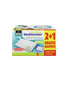 Bison Vochtvreter® Navulzak Neutraal Promopack 3x450g