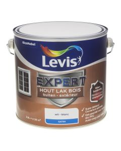 LEVIS EXPERT HOUTLAK BUITEN SATIN WIT 2,5 L