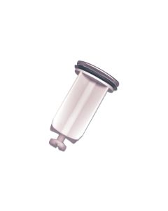 1 Ventielklep voor PVC wastafelplug - verchroomd
