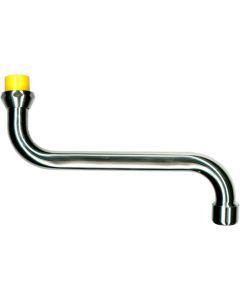 1 S-zwevelbek onder 3/4" - 200 mm - verchroomde messing