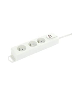 3V STOPCONTACT +SCHAK +1.5M WIT