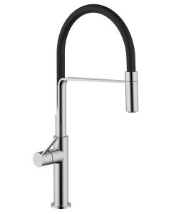 Sorrento keukenkraan semi-pro flex zwart