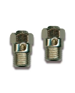 2 Aftapkraantjes voor CV 1/8" - Messing