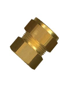1 Klemkoppeling recht 1/2" F x 15 mm - messing
