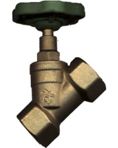 1 Waterstopkraan 1/2" FF - messing
