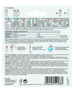 tesa® Verstelbare Klevende Spijker voor Behang & Pleisterwerk 1kg, 2 stuks