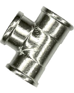 1 T-stuk 3/8" FFF - verchroomd