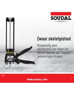 Zwaar skeletpistool zwart - Dripless