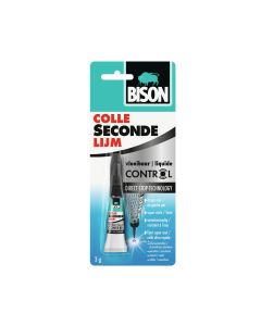 Bison Secondelijm Vloeibaar Control Blister 3 g
