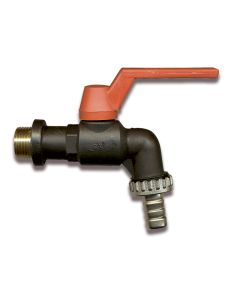 1 Dubbel dienstkraan met kogel 1/2" - PP