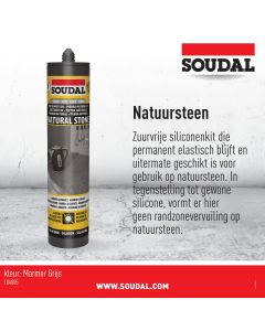 Natuursteen Marmergrijs 290ml