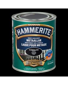 HAMMERITE SATIJNGLANSLAK ZWART 0,75 L