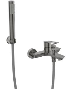 Tirreno bad/douchekraan compleet gunmetal