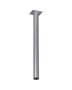 Merkloos Meubelpoot Rond Ø30mmx40cm, alu. kleurig
