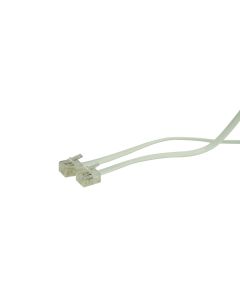 TELEFOONSNOER RJ11 6P4C 10M WIT