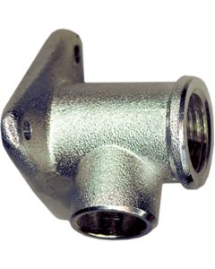 1 Muurplaat enkel 15 mm x 1/2"F - verchroomd