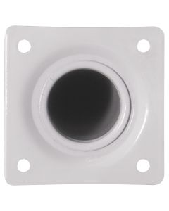 Merkloos Meubelpoot metaal Rond Ø30mmx40cm, wit
