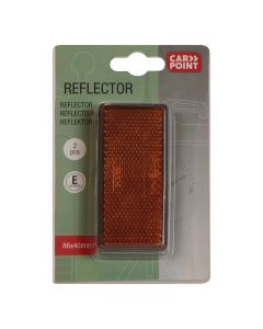 Carpoint Reflector Oranje 86x40mm 2 Stuks