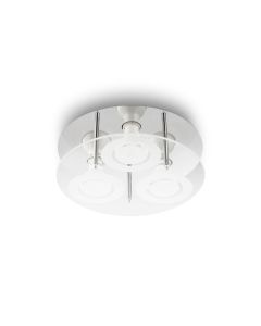 PLAF LED GLAS 3L 250LM 3X3W ROND CH