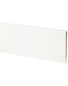 Muurplint MDF gelakt 119x15mm Cubic Blok wit RAL 9010 244cm