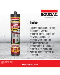 Bouw Turbo Transparant 290ml