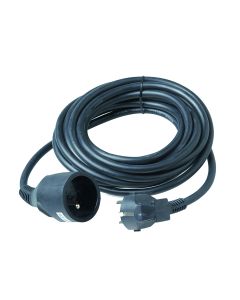 VERLENGSNOER 3G1.5 PVC 5M ZWART