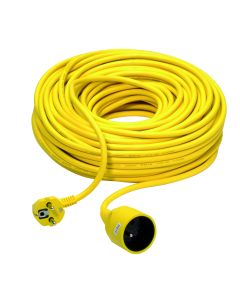 VERLENGSNOER 3G1.5 PVC 40M GEEL