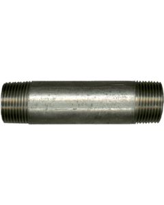1 Draadstuk 2x draad 1/2" x 80 mm MM- verzinkt