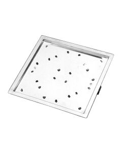 1 Nazichtraam voor badkuip 30 x 30 cm- verchroomd
