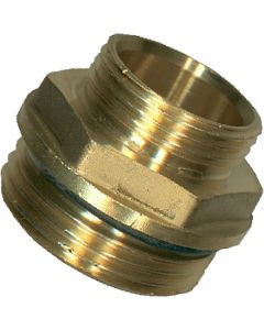 1 Verloopnippel 4/4" M x 3/4" M - messing