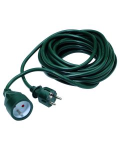 VERLENGSNOER 3G1.5 PVC 10M GROEN