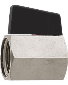 1 Mini bolkraan 1/2" FF - messing