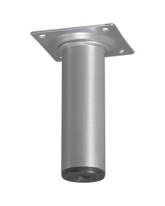 Merkloos Meubelpoot Rond Ø30mmx10cm,alu. kleurig