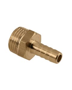1 Slangpilaar voor flessengas 9 mm x 1/4" M - messing