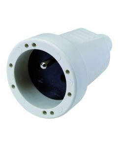 TEGENSTEKKER PVC 2P+A WIT