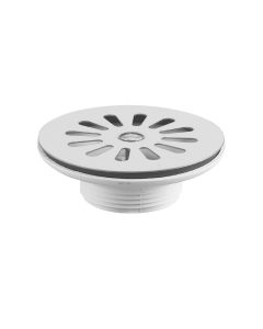 1 Afvoerplug met rooster - 6/4" inox