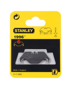 STANLEY Reserve Mesjes 1996 zonder gaten - 5 stuks/kaart