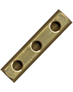 1 Collector 3 aansluitingen FFF 4/4" x 1/2" - messing