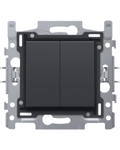 SCHAKELAAR 2XWISSEL ANTHRACITE