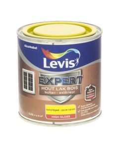 LEVIS EXPERT HOUT LAK BUITEN HIGH GLOSS KANARIEGEEL 0,25 L