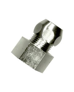 1 Koppeling recht 10 mm x 1/2" F - verchroomd