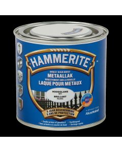HAMMERITE HOOGGLANSLAK WIT 0,25 L