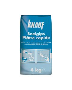 Knauf, Snelgips, Snelgips om te vullen, vast te zetten en te herstellen, 4 kg