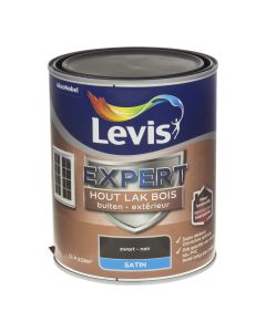 LEVIS EXPERT HOUTLAK BUITEN SATIN ZWART 1 L