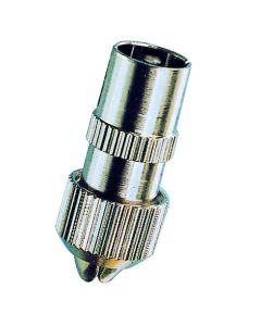 CONNECTOR SAT/TV M METAAL 2ST