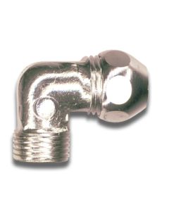 1 Kniekoppeling 90° 3/8" M x 10 mm - verchroomd