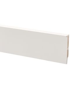 Muurplint MDF gelakt 94x15mm Cubic Blok wit RAL 9010 244cm
