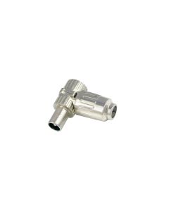 STEKKER COAX SHIELDED METAAL 2ST