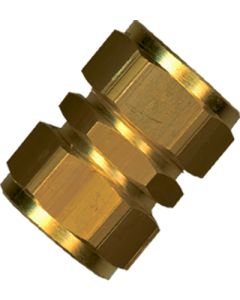1 Klemkoppeling recht 22 mm - messing